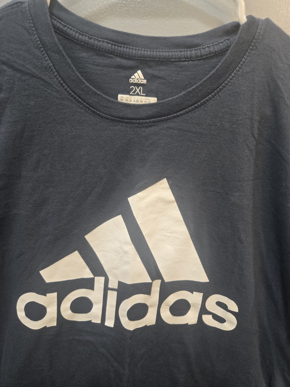 adidas Men’s Navy Logo T-Shirt - 2XL